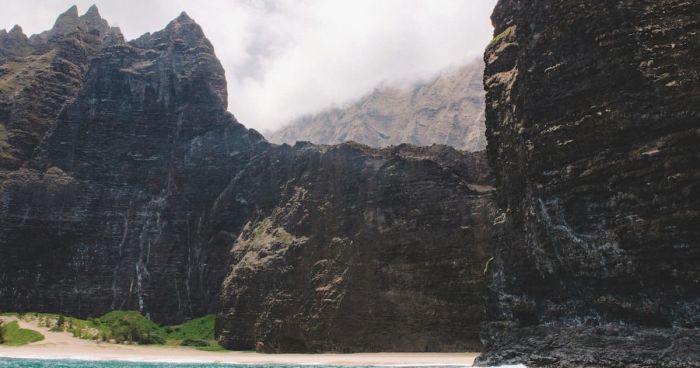 Útesy Na Pali Coast na ostrově Kauai